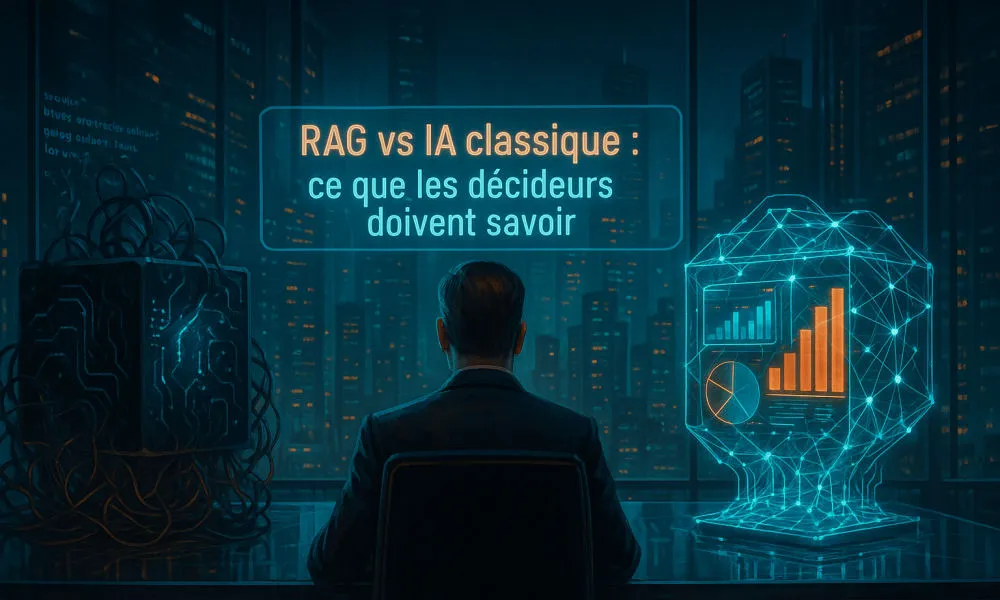 Comparaison entre IA classique et IA RAG pour une gestion souveraine des données internes en entreprise
